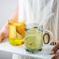 Colored Glass Cups with Wide Mouth Glass mug